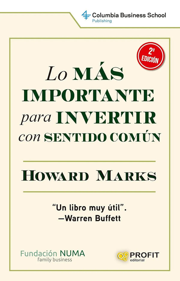 Lo más importante para invertir con sentido común - Howard Marks